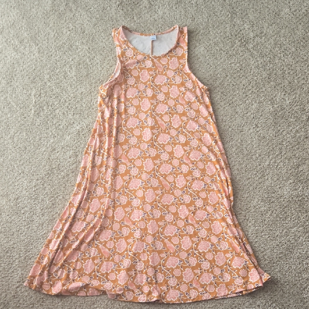 Old Navy Floral Dress in Peach and Coral